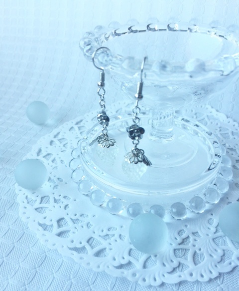 氷のいちごピアス/イヤリング