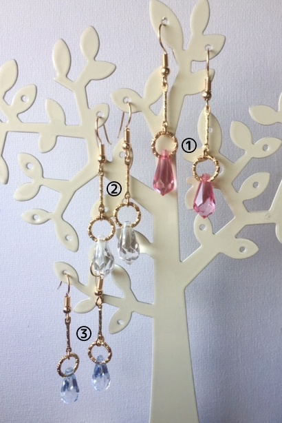 魔法の花の雫ピアス/イヤリング