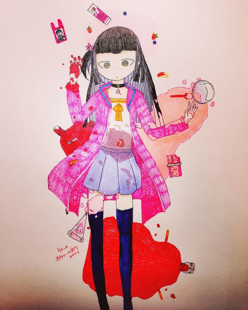 カバー付裏カラー缶バッジ(郵送)