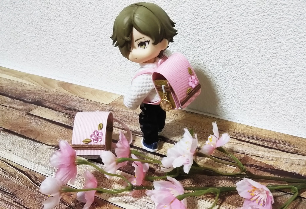クラフトバンドランドセル・Mサイズ(桜・桜餅)