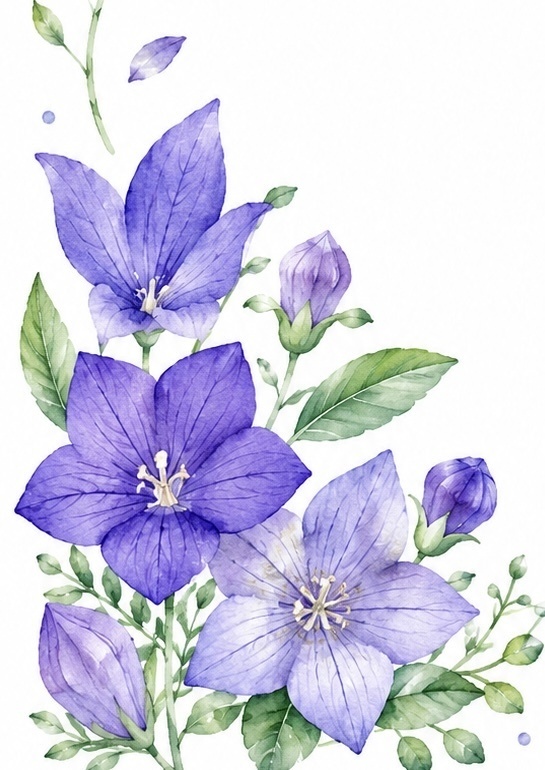 Summer Flower water color Post card
