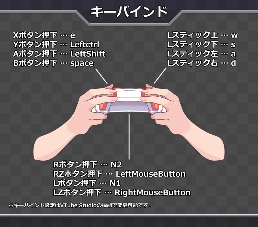 【アイテム素材】動くコントローラー【VTube Studio向け】