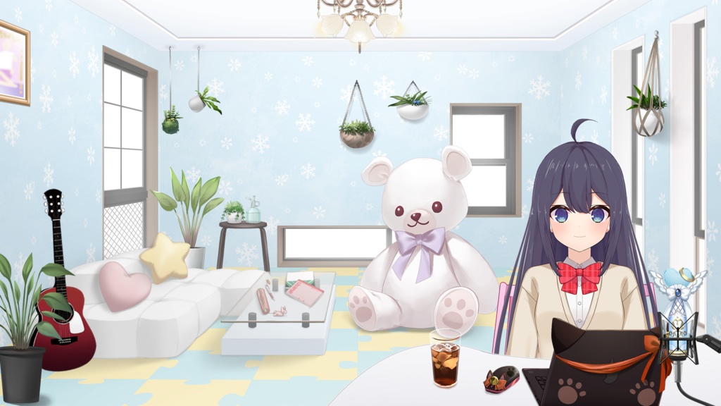 Wallpaper/floorset Vol.3 assets【Vtuber's Room assets】