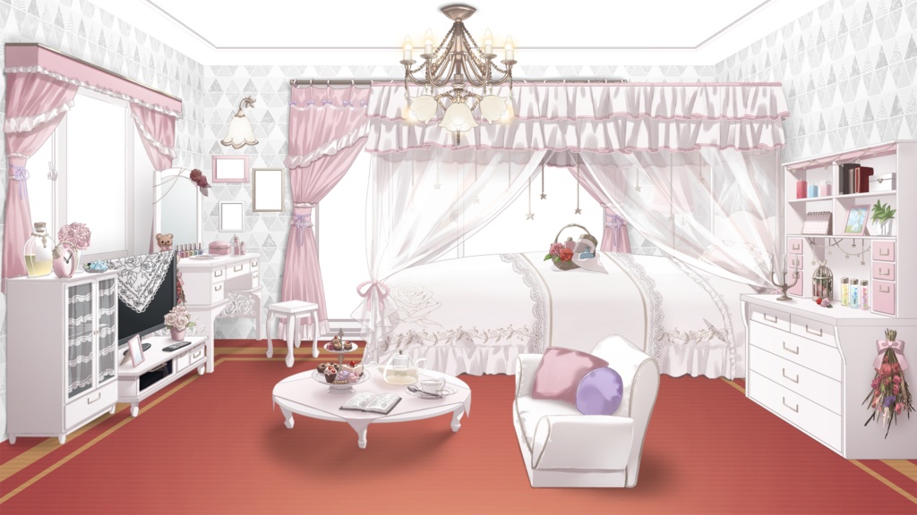 Wallpaper/floorset Vol.3 assets【Vtuber's Room assets】