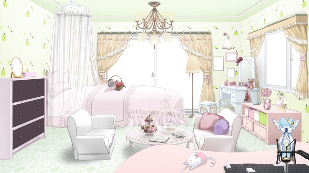 Wallpaper/floorset Vol.2 assets【Vtuber's Room assets】
