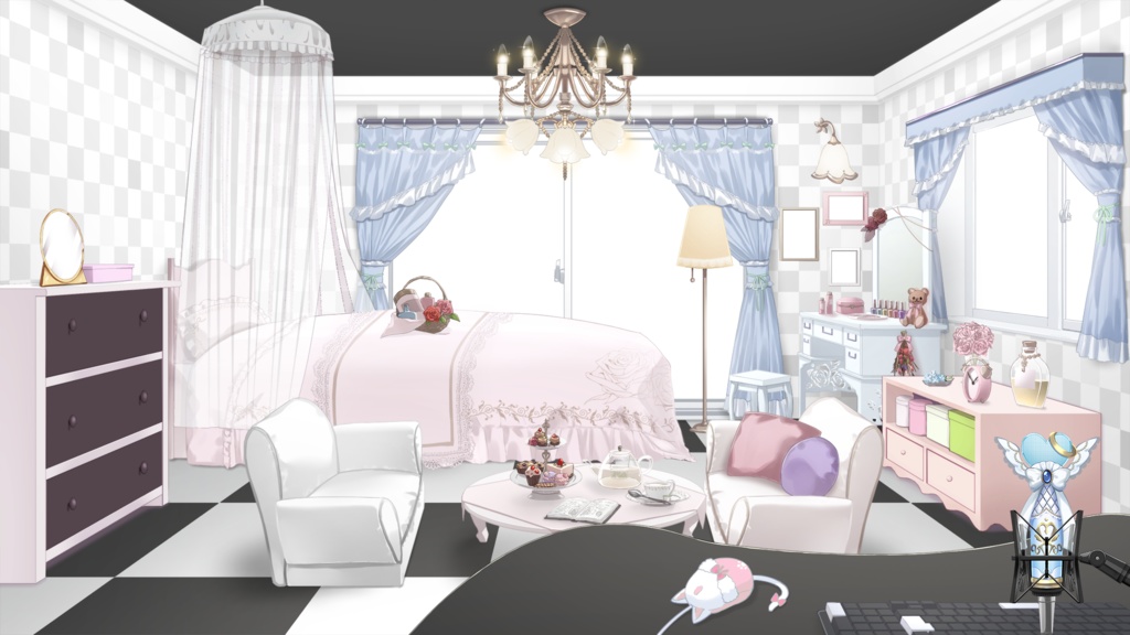 Wallpaper/floorset Vol.2 assets【Vtuber's Room assets】