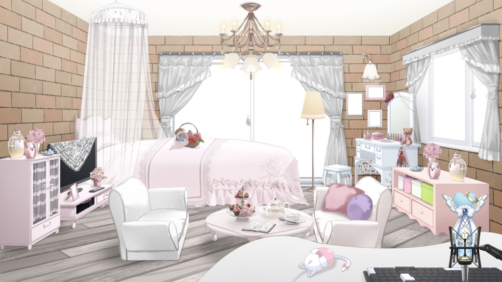 Wallpaper/floorset Vol.2 assets【Vtuber's Room assets】