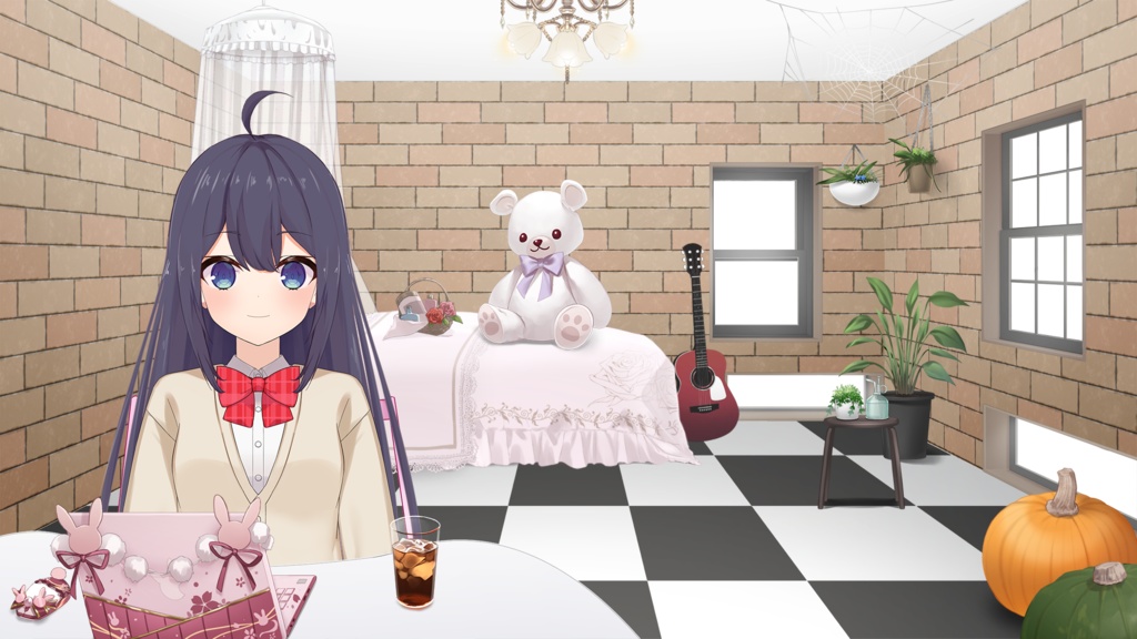 Fashionable windows illustration Vol.1【Vtuber's Room assets】