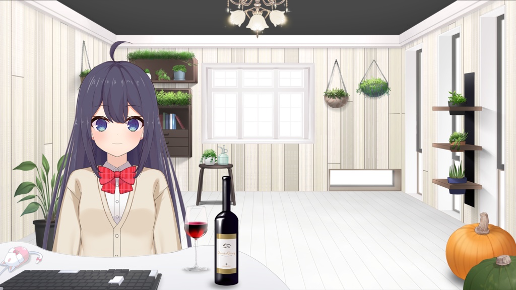 Fashionable windows illustration Vol.1【Vtuber's Room assets】