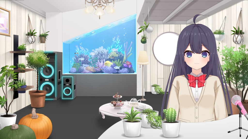 Ornamental foliage plant illustration Vol.1【Vtuber's Room assets】