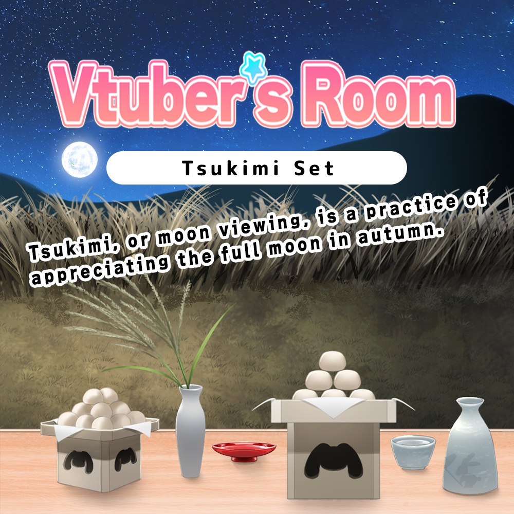 Tsukimi Set【Background Created by Usanekomemory】