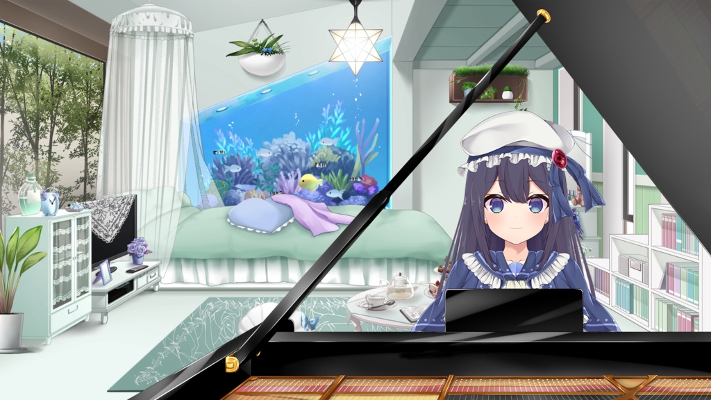 Piano/Keybord Set【Vtuber's Room assets】