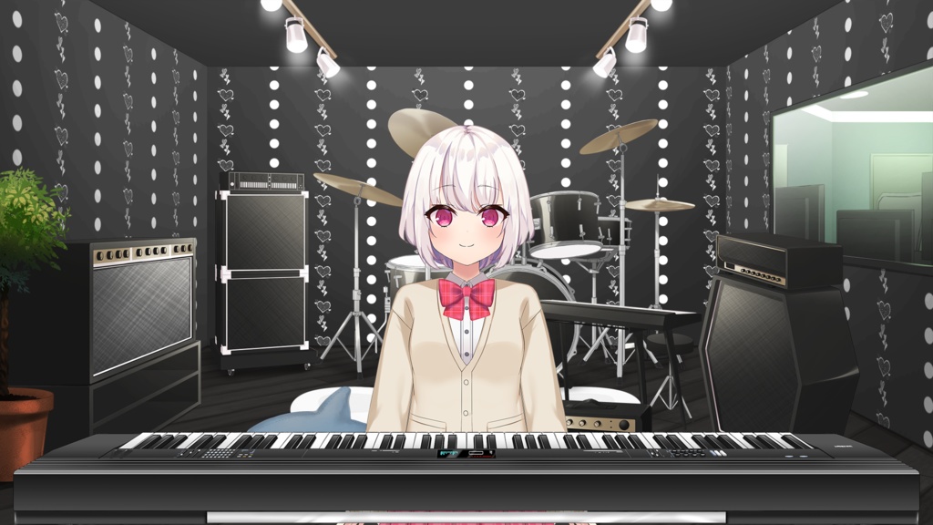 Piano/Keybord Set【Vtuber's Room assets】