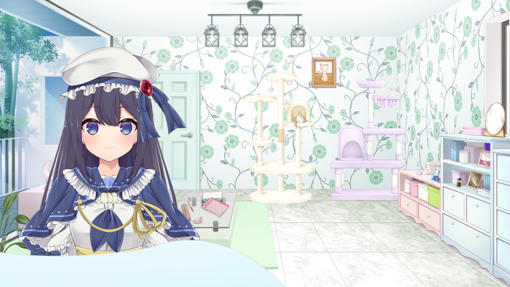 Cat tower Set【Vtuber's Room assets】