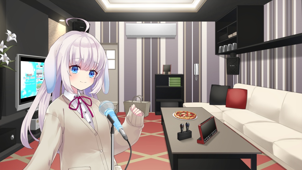 【Karaoke Room】Vtuber Custom Room Set Vol.12【Background Created by Usanekomemory】