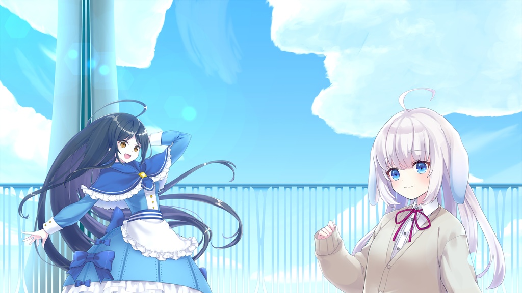 Metal Bridge Set【Vtuber's Video Asset】