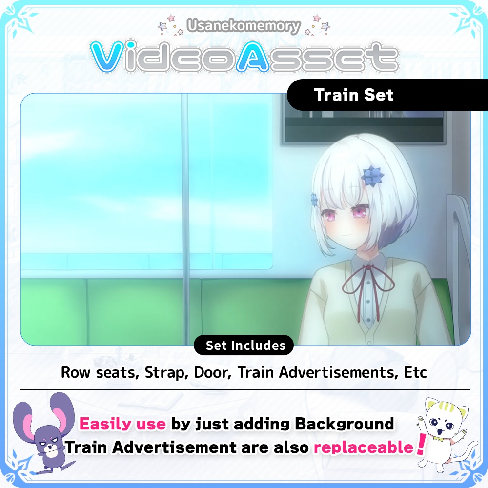 Train Set【Vtuber's Video Asset】