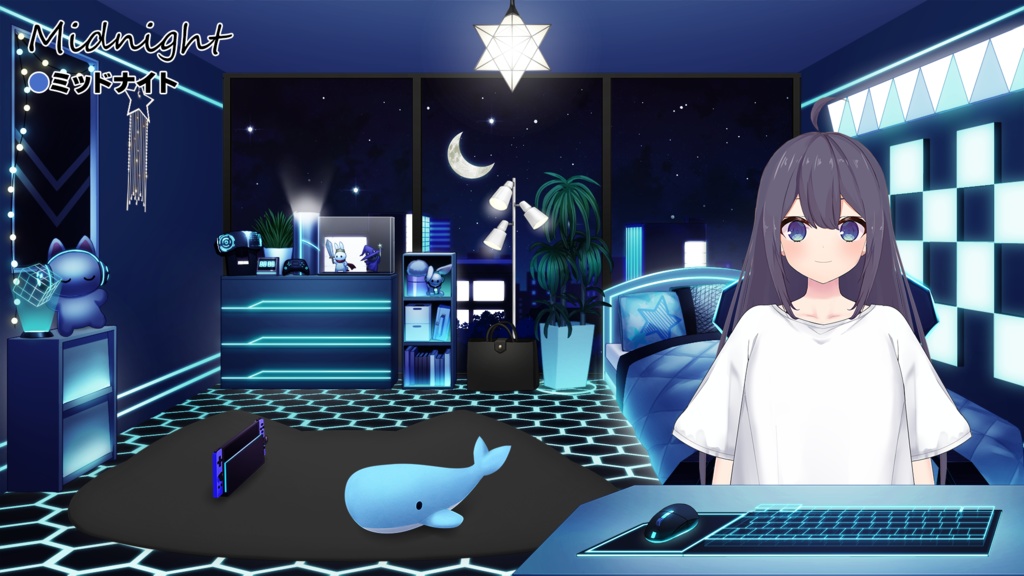 【Vtuber Custom】 Coordination room pack Vol.4【Background Created by Usanekomemory】