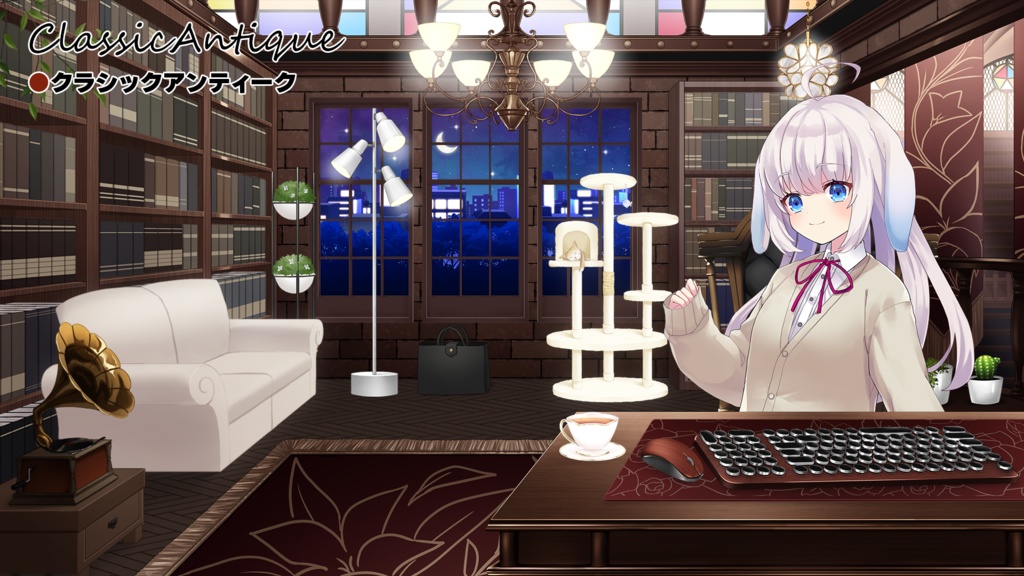 【Vtuber Custom】 Coordination room pack Vol.4【Background Created by Usanekomemory】