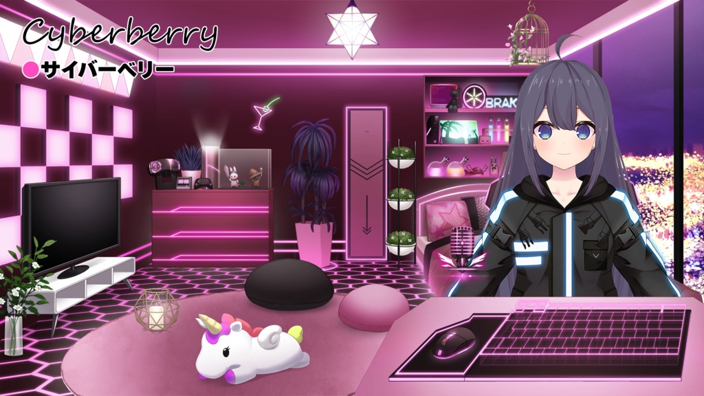 【Vtuber Custom】 Coordination room pack Vol.5【Background Created by Usanekomemory】
