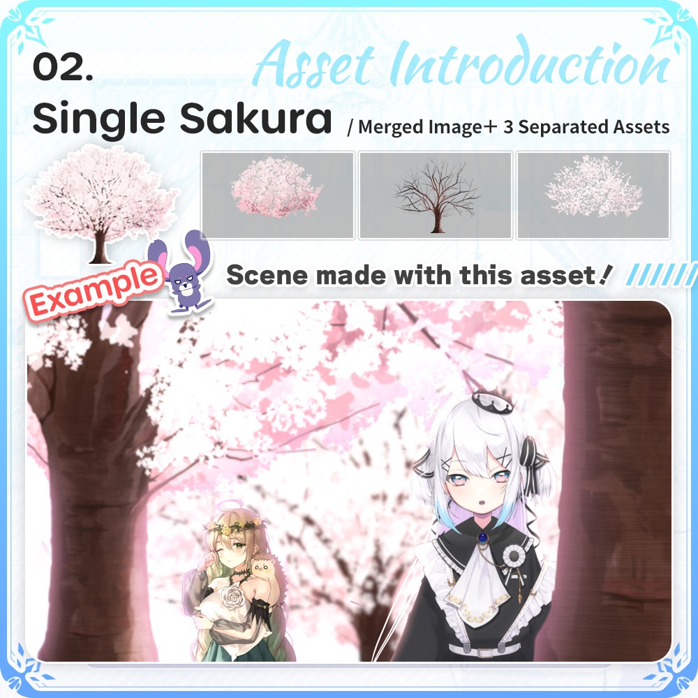 Sakura Assets Bundle 【Vtuber's Video Asset】