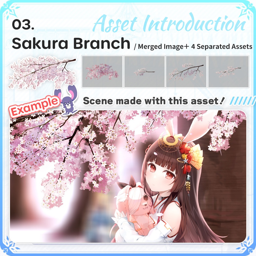 Sakura Assets Bundle 【Vtuber's Video Asset】
