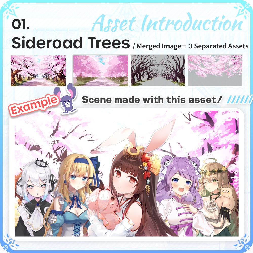Sakura Assets Bundle 【Vtuber's Video Asset】