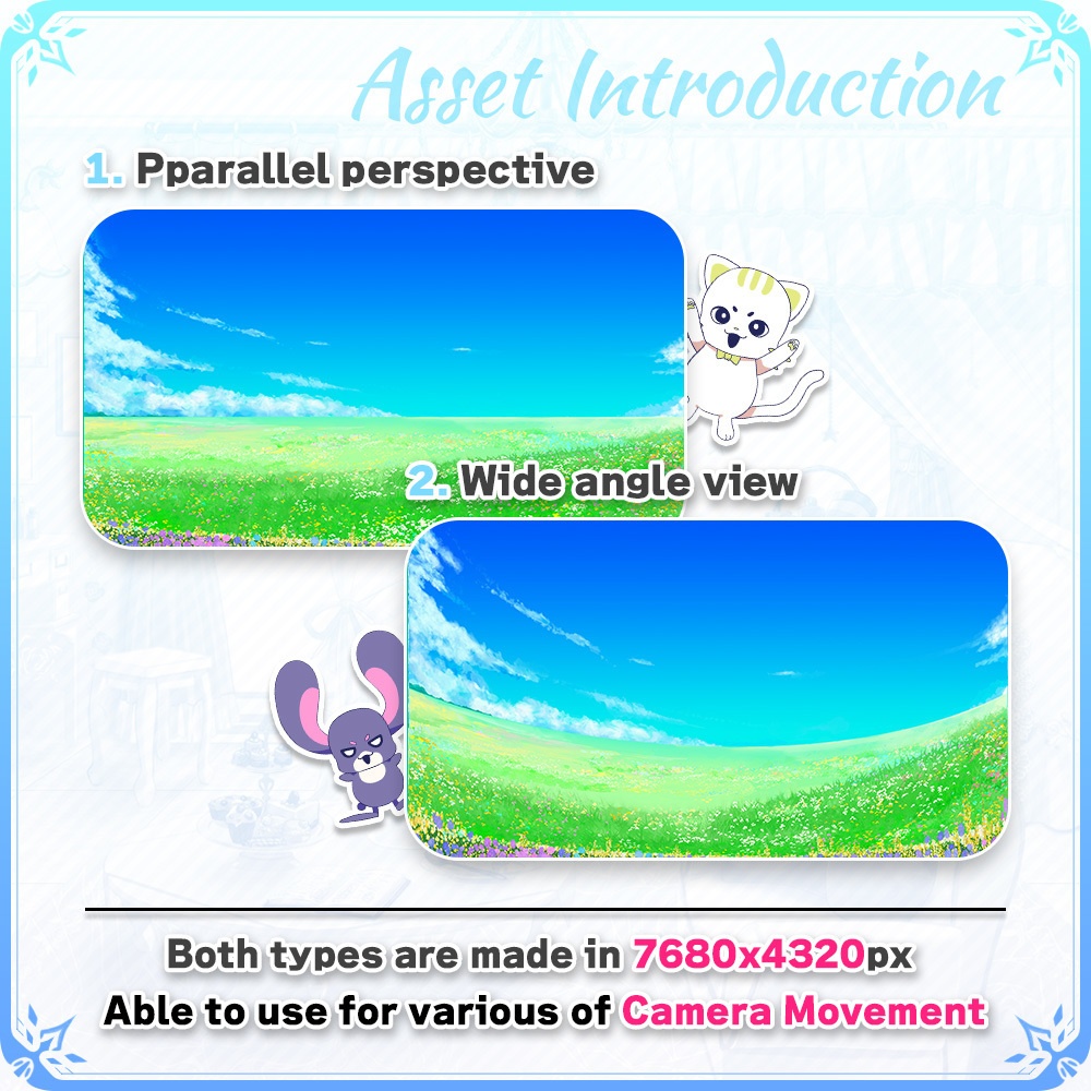Meadow Set【Vtuber's Video Asset】