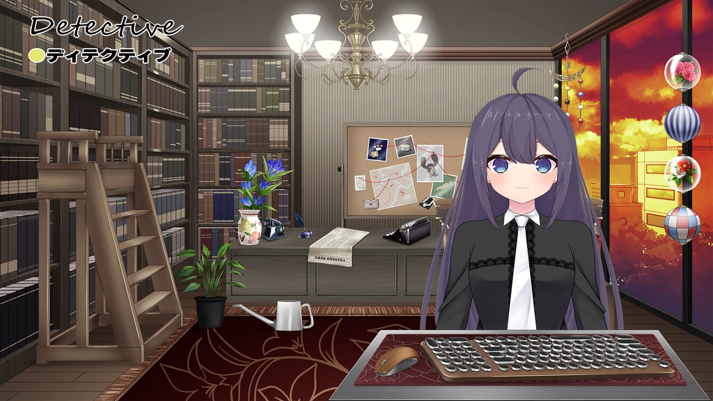 【Vtuber Custom】 Coordination room pack Vol.6【Background Created by Usanekomemory】