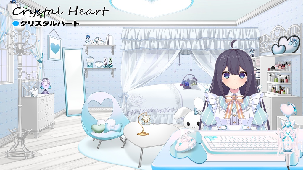 【Vtuber Custom】 Coordination room pack Vol.7【Background Created by Usanekomemory】