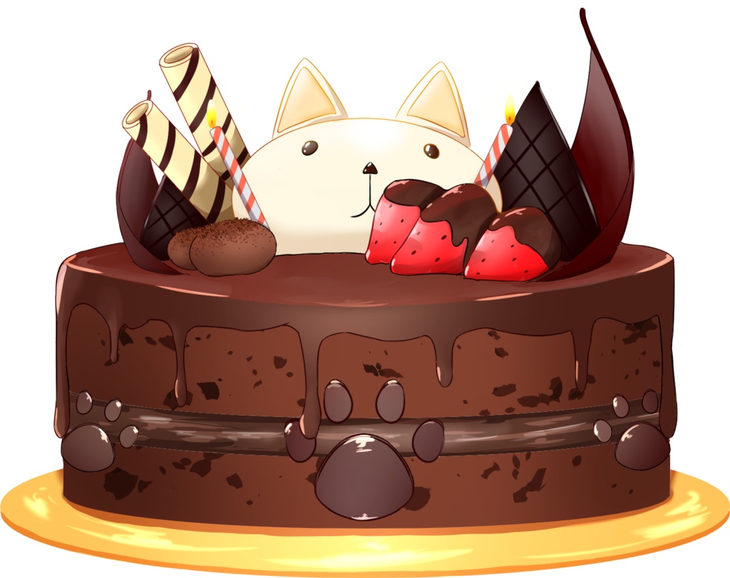 【Free Asetts】Birthday&Anniversary Cake Set【Vtuber's assets】