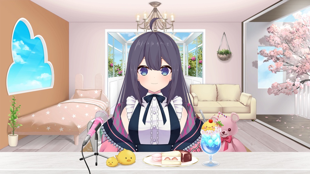 Cute animal cream soda float Vol.3【Background Created by Usanekomemory】