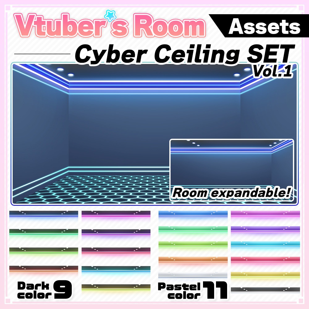 Ceiling set cyber Ver. Vol.1 [Usaneko-style custom room]