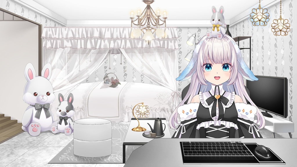 Animal plushie set (Rabbit Ver.)