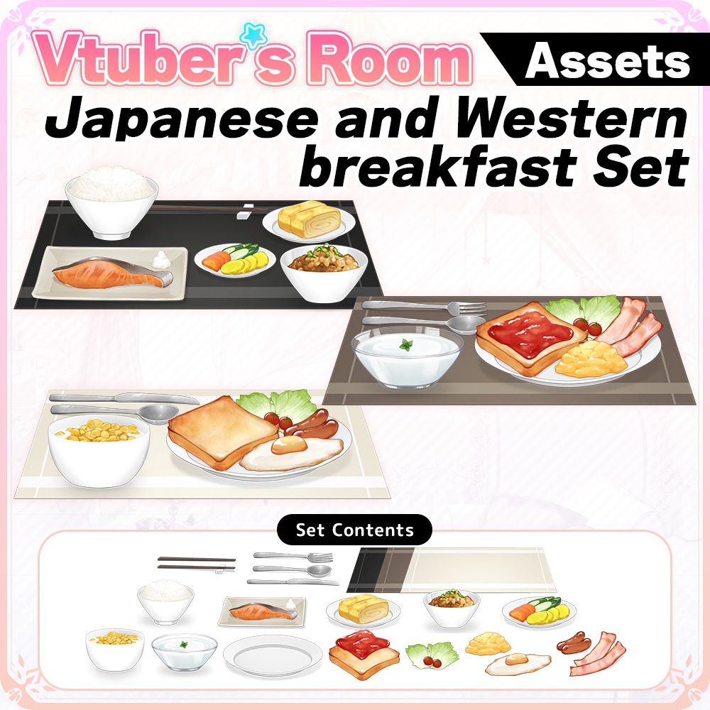 Japanese and Western breakfast Set