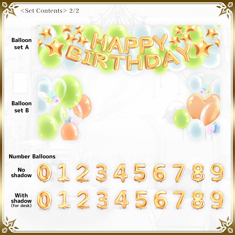 August Birthday Asset Pack – Peridot-Inspired Cake & Decorations