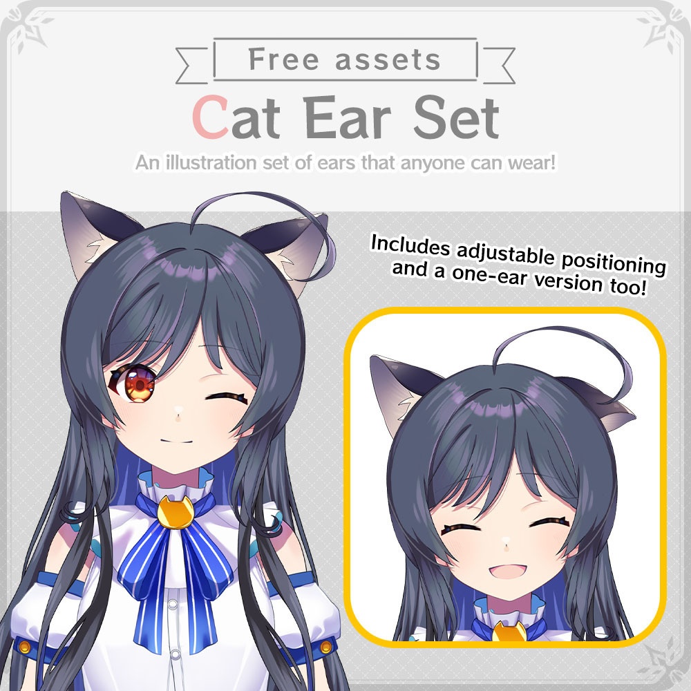 [Free] Cat Ear Set [PSD Option]