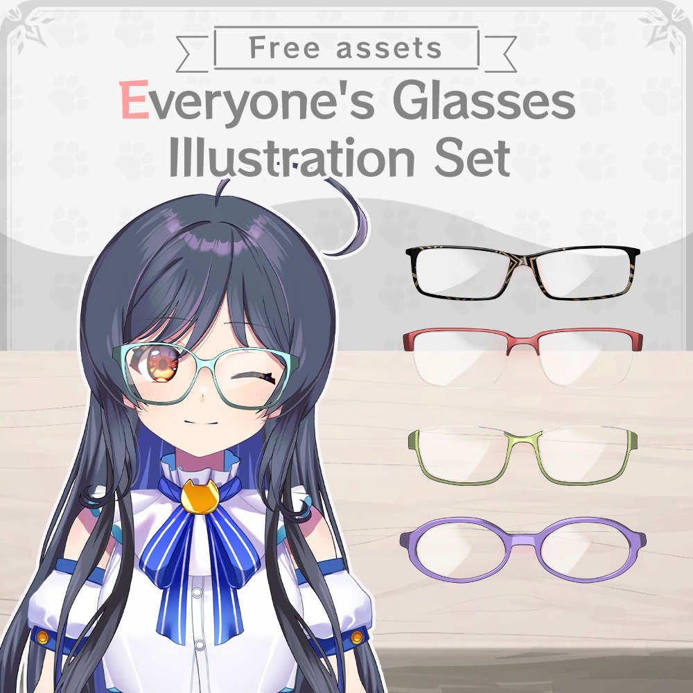 [Free] Everyone's Glasses Illustration Set