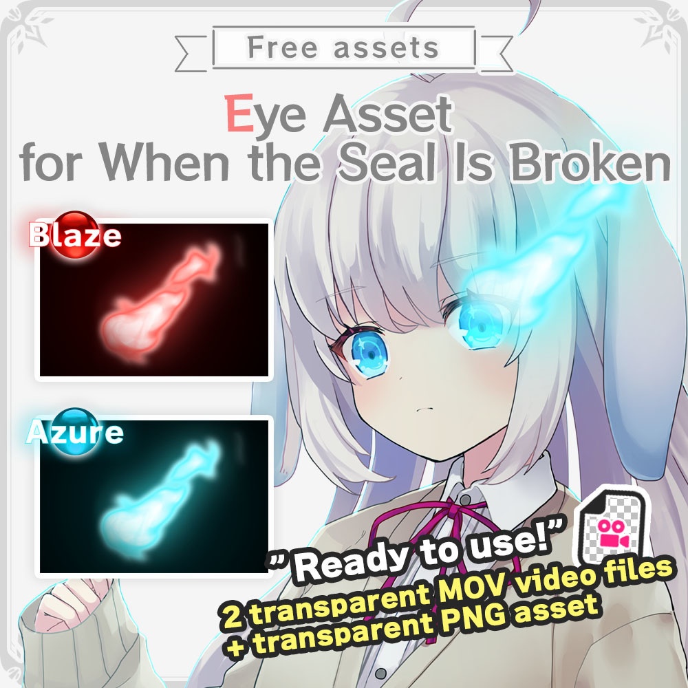 [Free] Sealed Power Eye Effect – Awakening Asset [for VTubers]