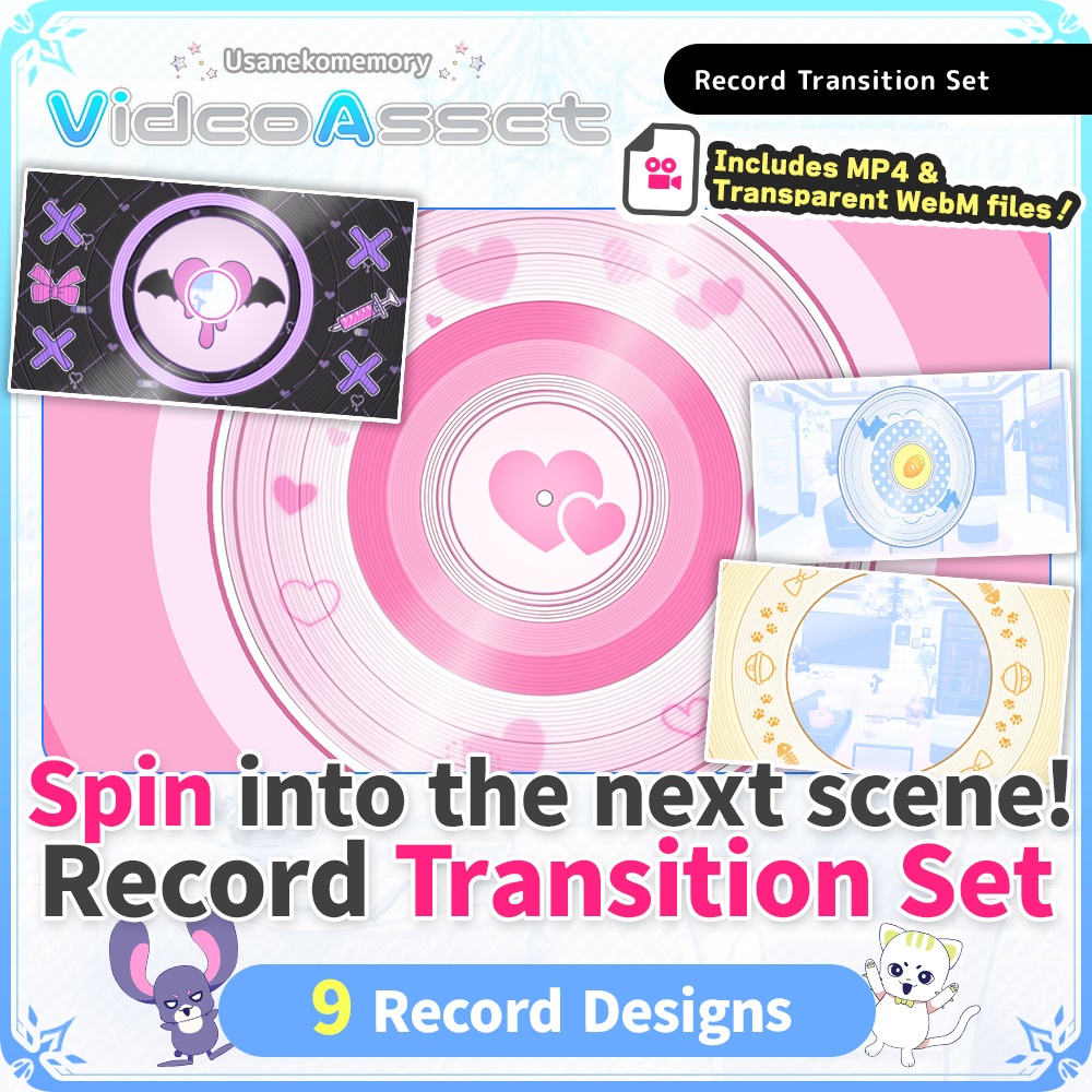 Record transition set [For VTubers & Streamers]