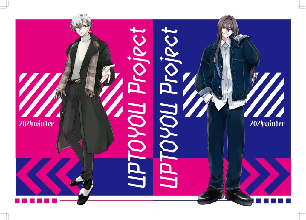 クリアファイルSSR（藍衣タクト＆明狸柊）【UTY2周年オフイベグッズ】