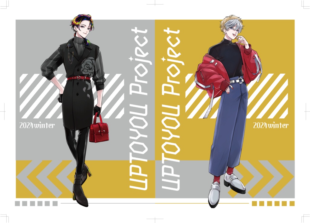 クリアファイルDD（あさはねむゐ＆直枝律）【UTY2周年オフイベグッズ】