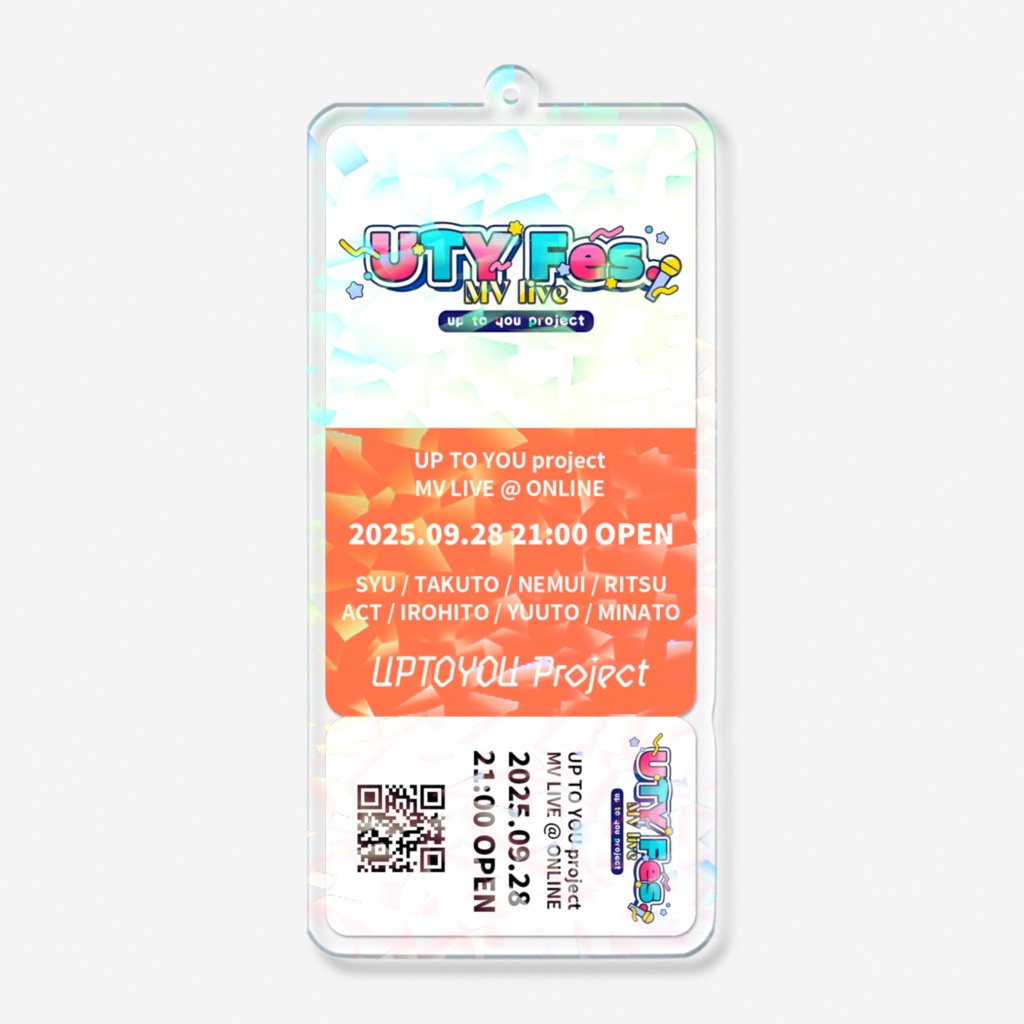 【UTY Fes.】チケット風ホログラムアクリルキーホルダー「犬影勇燈」