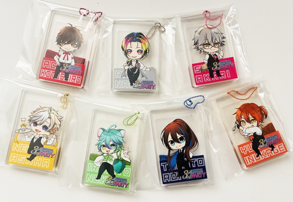 UTY３rd Partyグッズ「グリッターアクリルキーホルダー」