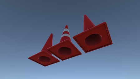 三角コーンの3Dモデル