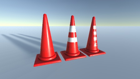 三角コーンの3Dモデル