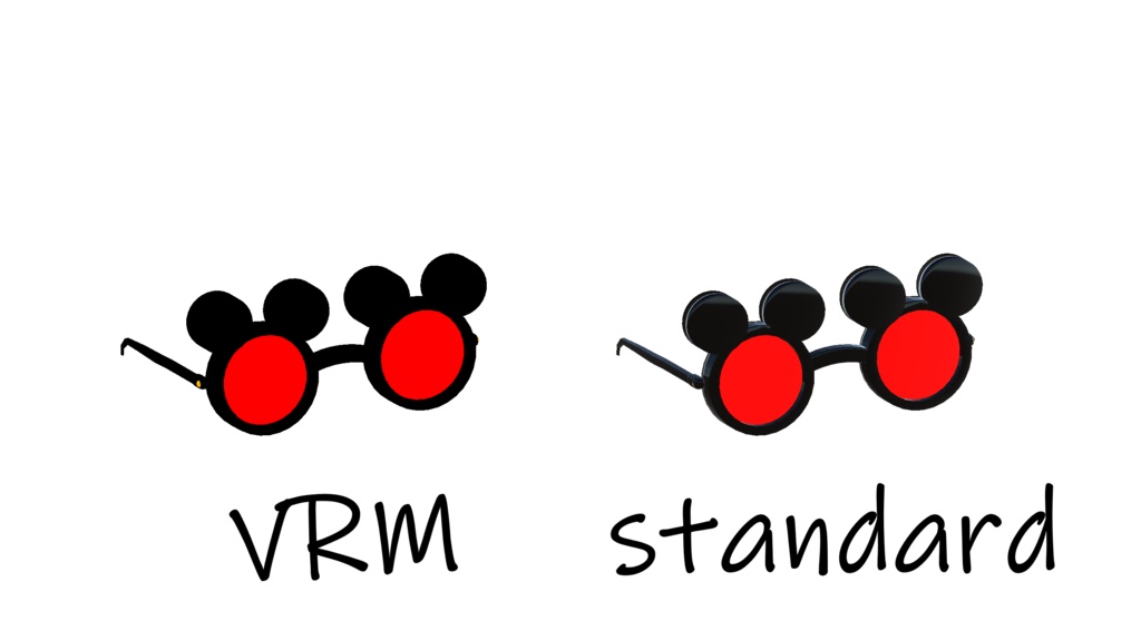 Not-so-well-designed Mickey Mouse Glasses (For Unity, Blender and VRChat)