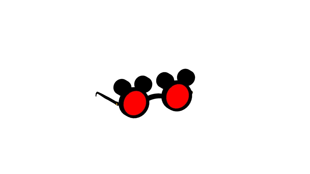 Not-so-well-designed Mickey Mouse Glasses (For Unity, Blender and VRChat)