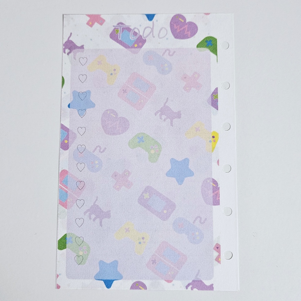 micro5 mini6 マンスリー・ウィークリーマンスリーリフィル(ゲーム柄)