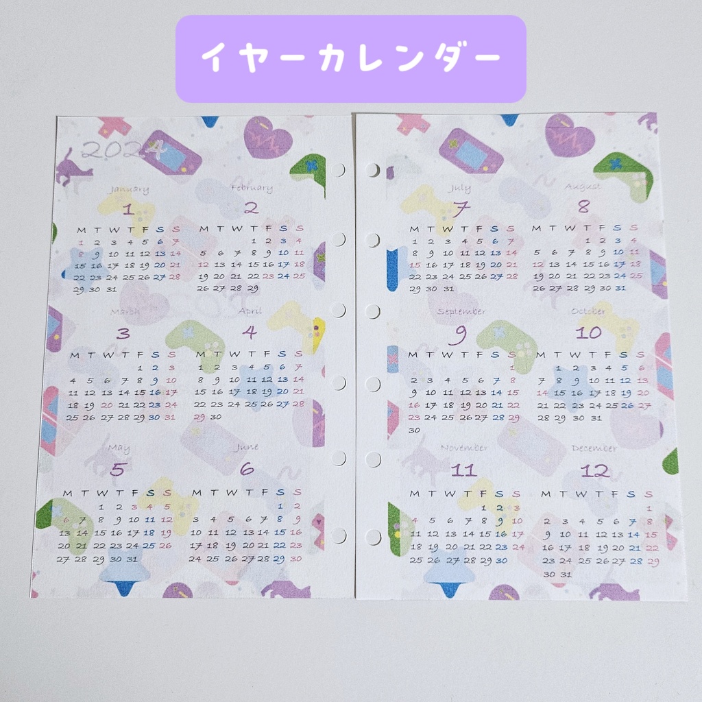 micro5 mini6 マンスリー・ウィークリーマンスリーリフィル(ゲーム柄)